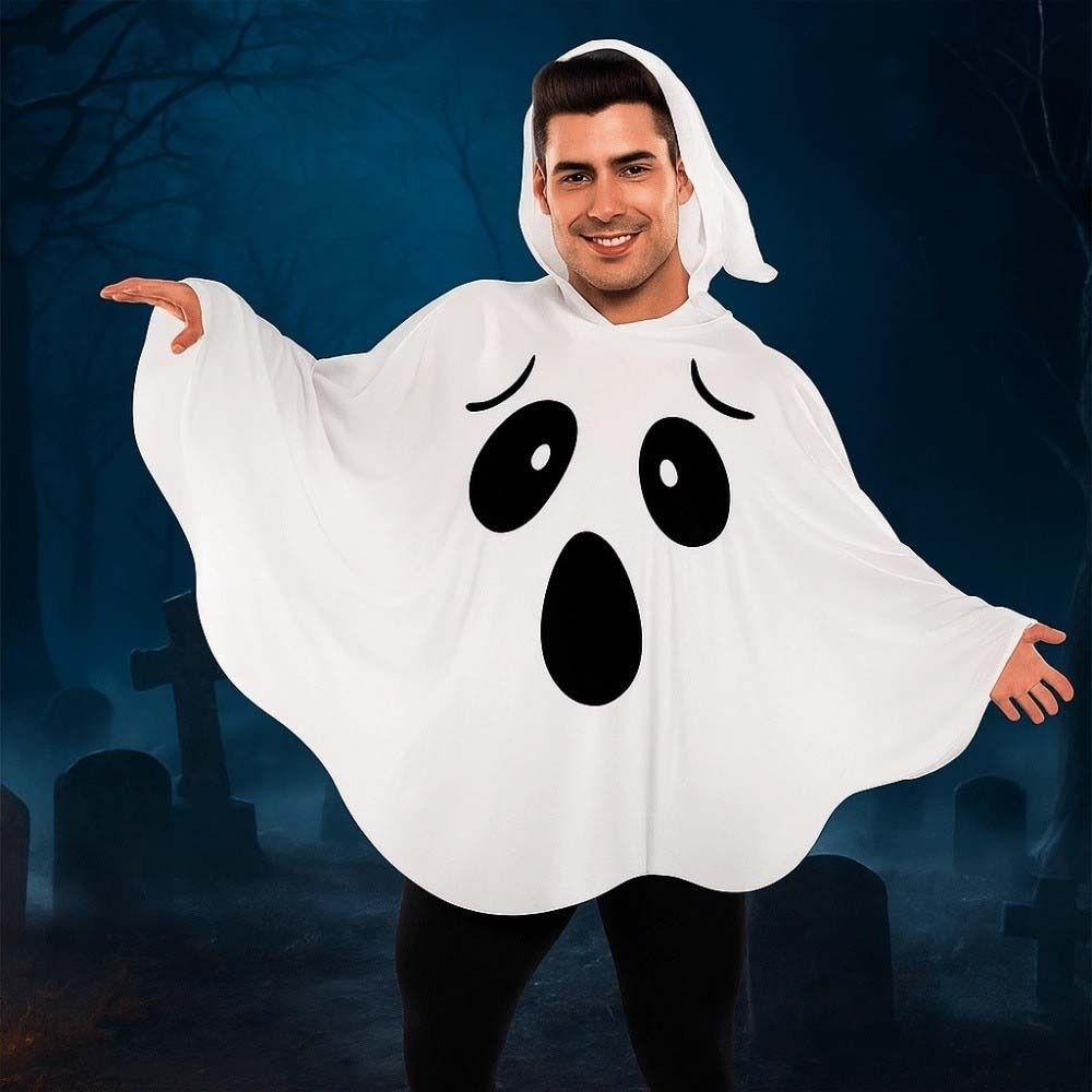 Fright Clothes Pumpkin Cloak Black Eye Ghost Cosplay Costume Halloween Cloak Cape  Carnival