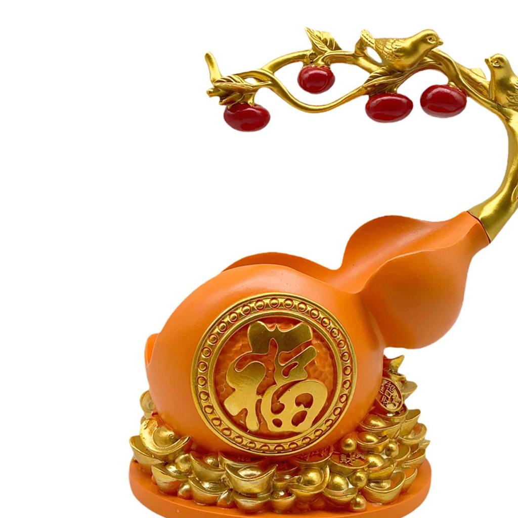 Gourd Statue Rack Decorative Creative Resin Home Decor Single Holder for Tabletop Bookshelf Office,