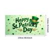 St Patricks Day Backdrop Banner Leprechaun Hat Shamrock Party Background Celebration Photography Props Event Supplies Decoration