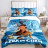 3pcs Ice Age Adventure Quilt Cover Set (1 Quilt Cover + 2 Pillowcases Without Pillow Core), High-Definition Printing for Home and Dormitory.