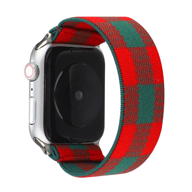 Elastic Fabric Bracelet for Apple Watch Band SE 7 6 5 4 41mm 45mm 40mm 44mm Strap for Iwatch Series 6 5 3 2 38mm 42mm Watchbands