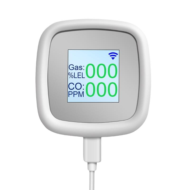 Household Natural Gas Methane Gas Leak Detector WiFi Gas Detector Digital LPG Detector for Home Kitchen Easy to Operate 1