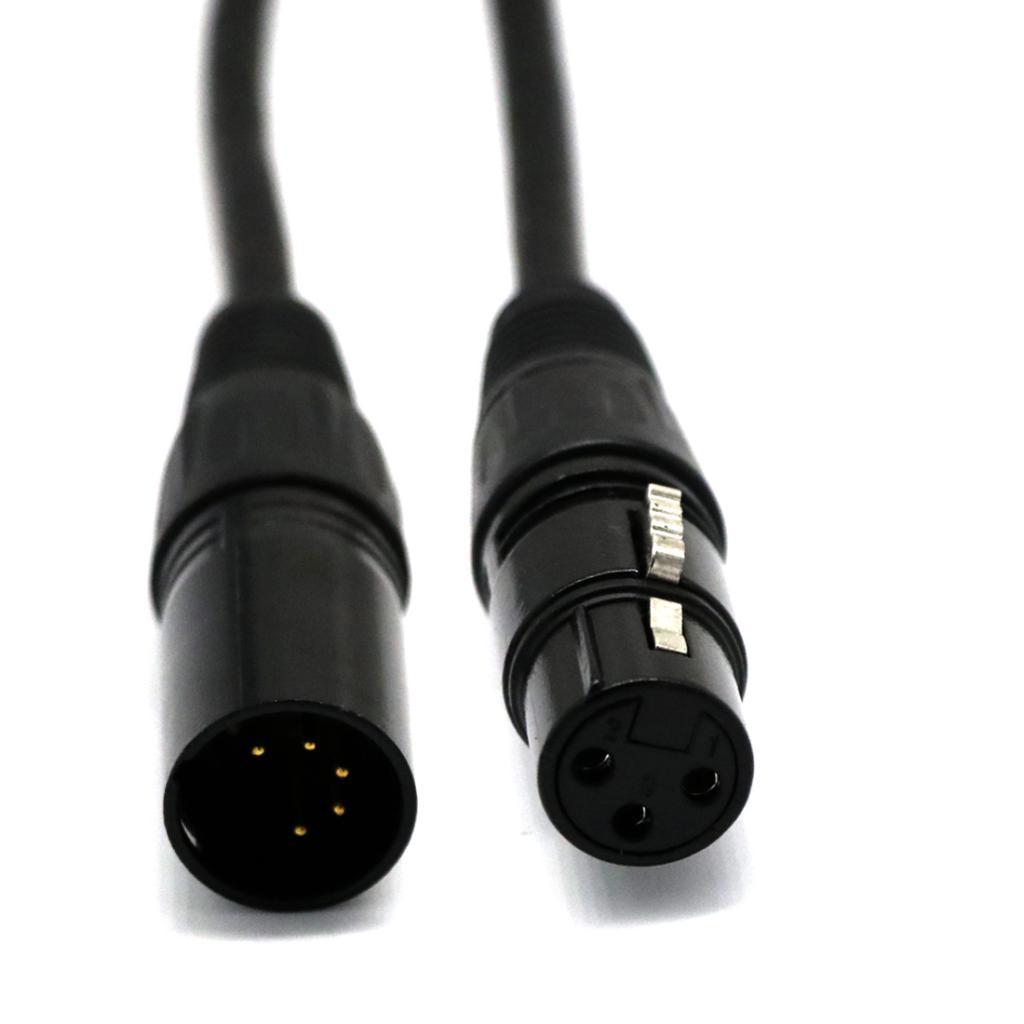 Lighting Accessory DMX Adapter Lead XLR 5 Pin Male To 3 Pin Female Connector Cable for Stage Equipment Setup