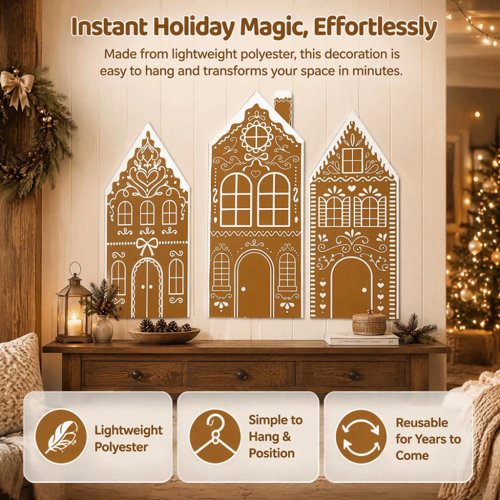 Multicolor Christmas Decorations Wall Ornament Wall Art Home Kitchen Decor