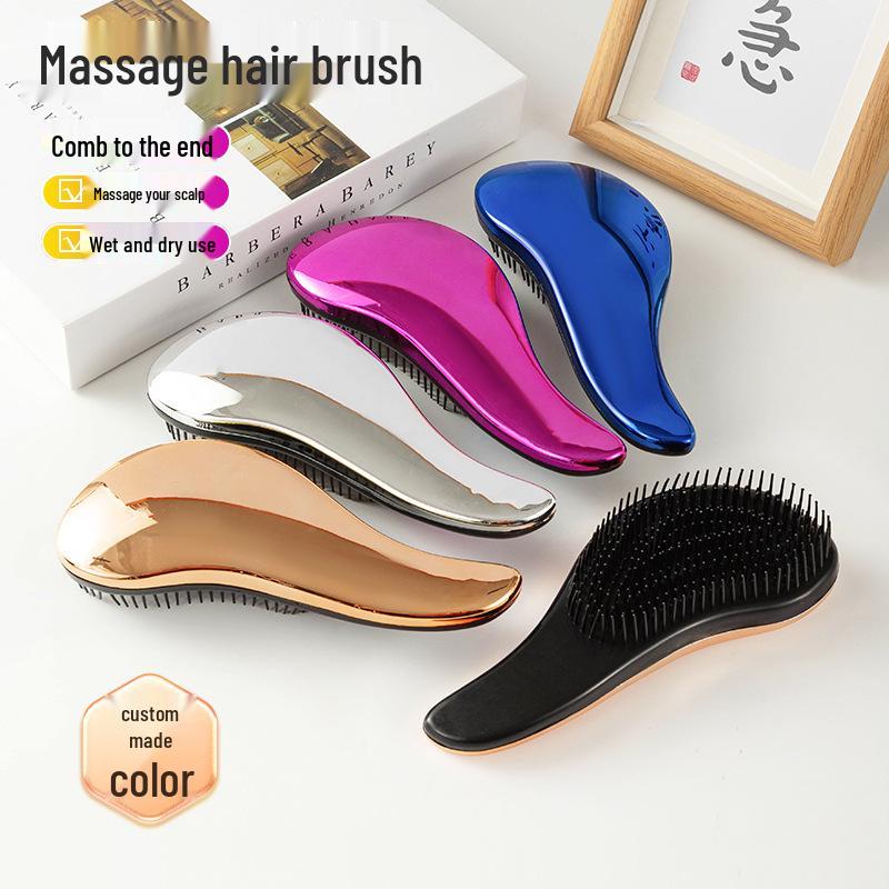 Anti-Knot Soft Teeth Hair Straightening Comb with Massage Air Cushion – 95 Straight Hair Style