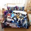 Anime Honkai Star Rail Bedding Set Duvet Cover Bed Set Quilt Cover Pillowcase Comforter king Queen Size Boys Adult Bedding Set