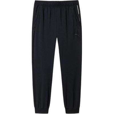 All-Weather Series Solid Color Simple Versatile Knitted Sports Pants Men Bottoms Basic-Black 152527305-2