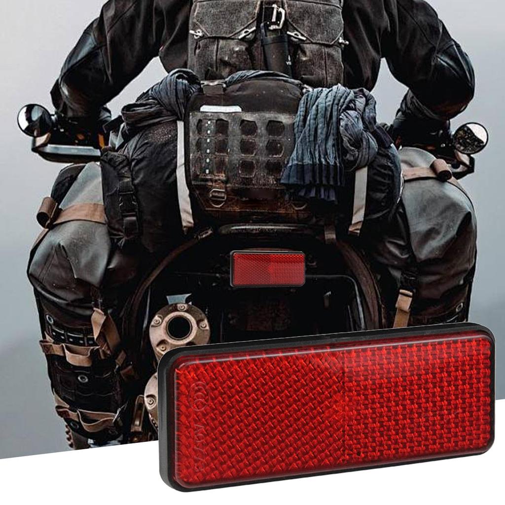 Motorcycle Reflector, Motorcycle Safety Reflector | Vista Motorcycle Tail Reflector | Night Visibility Safety,