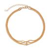 Jewelry Sparkling Naked Chain Multi-Layer Collarbone Necklace, Simple Wind Winding Chain Necklace Female