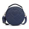 New Summer Round PU Leather Shoulder Bag Niche Design Love Women's Bag Versatile Simple Crossbody Women's Bag