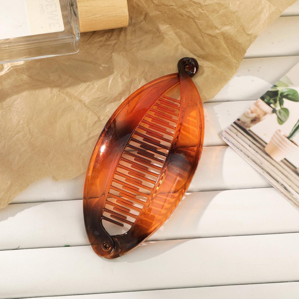 AWAYTR Leopard Fish Hairpin Handmade Banana Hair Clips Comb Clamp Girl Hair Accessories Festival Gift Valentine Headwear