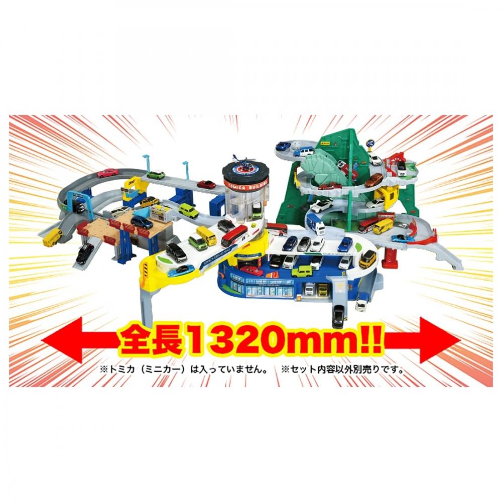TAKARA TOMY Hračka do auta "Tomica Double Action Tomica Building" Mini autíčko pro chlapce od 3 let splňuje bezpečnostní normy pro hračky Certifikace ST Mark TOMICA