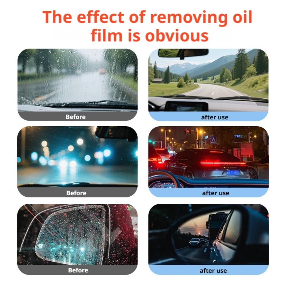 Car Glass Cleaner Gel & Foam Windshield Watermark Remover Anti-Fog Coating Fast Cleaning For Car Windows Safe Rainproof
