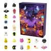 Halloween Desk Decorations Advent Calendar 2026, 24 Pcs Mini Squeeze Figures Countdown Calendar, Squishy Sensory Toys Slow Rising Stress Relief Toys,