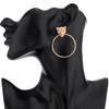 Fashion Head Leopard Geometric Alloy Earrings Trendy Metal Jewelry Women For