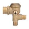 Valve Replacement Components Brass 4 Way Double Pipe Check Valve Accessory