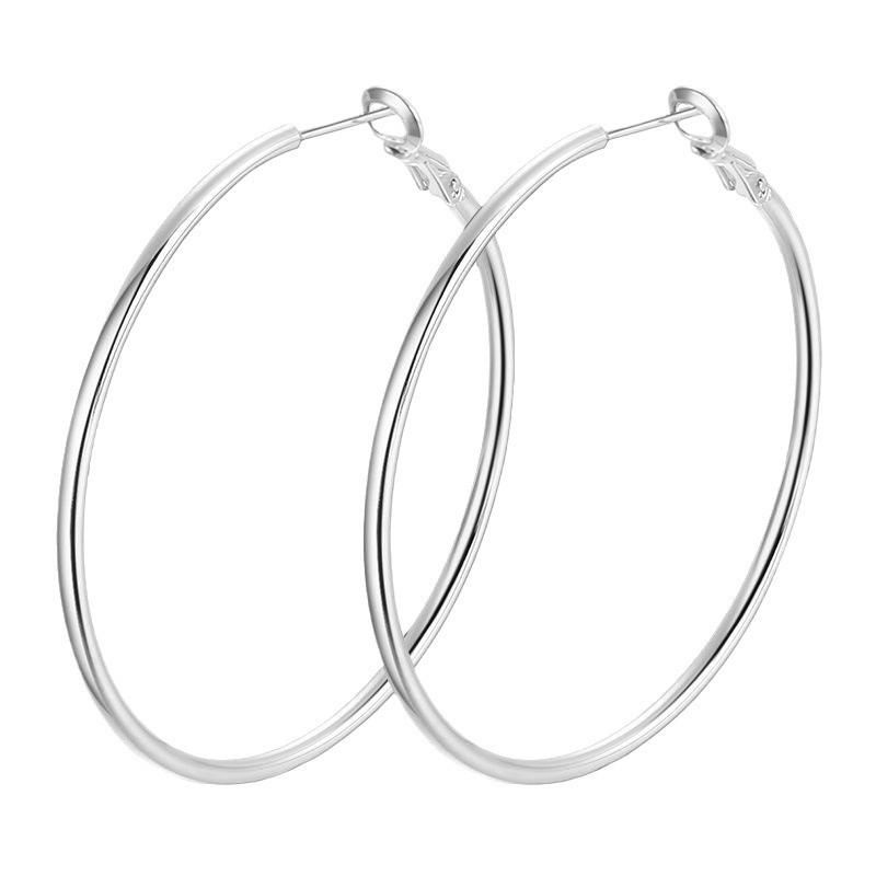 2024 Hot-Selling Luxury Large Hoop Earrings for Women - Lightweight and Stylish for Autumn/Winter