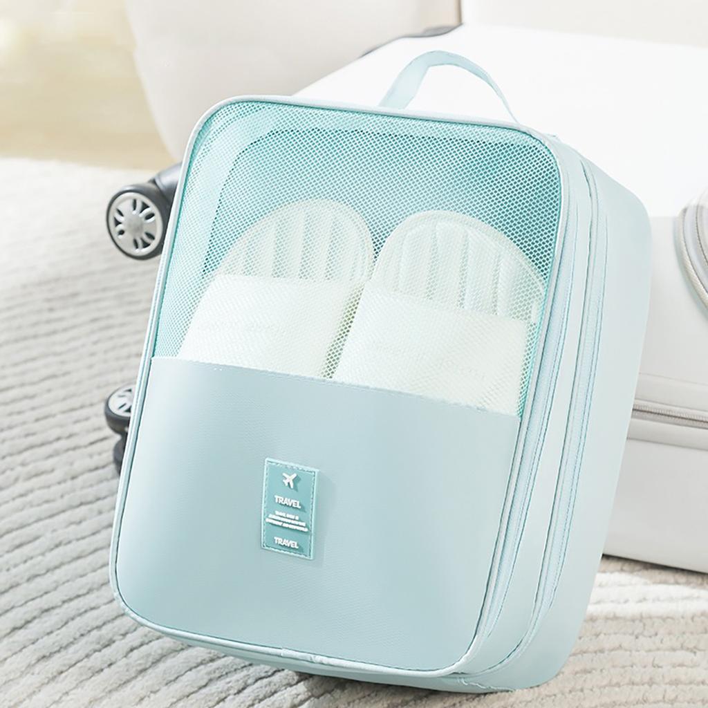 Portable Travel Shoe Bag Slippers Storage Bag Washed Mesh Multiple Pairs of Shoes  Organizer for Business Trips