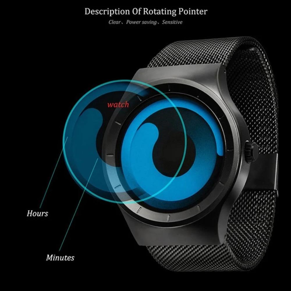 New Trend Unisex Fashion Watch for Men Women Starry Sky Swirl Element Dial Sports Mens Watch Womens Quartz Wristwatch Waterproof