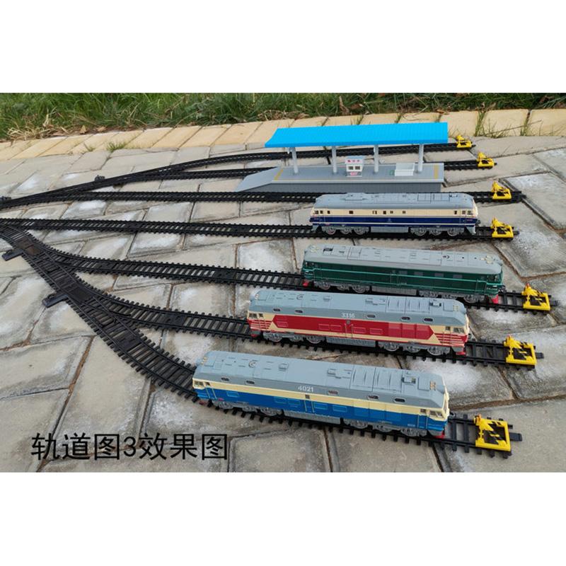 1:87 Track Scene Accessories Cave Railway Crossing Station Road Resistance Children's Toy Simulation Electric Train Model Boy