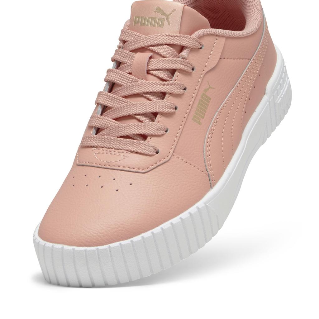 Puma Carina Platform 2024 Poppy PUMA Beyaz 2.0 Spor Ayakkabı, 385849, İlkbahar/Yaz Renkleri Pembe/Puma Altın/Mat, Altın/Puma (17)