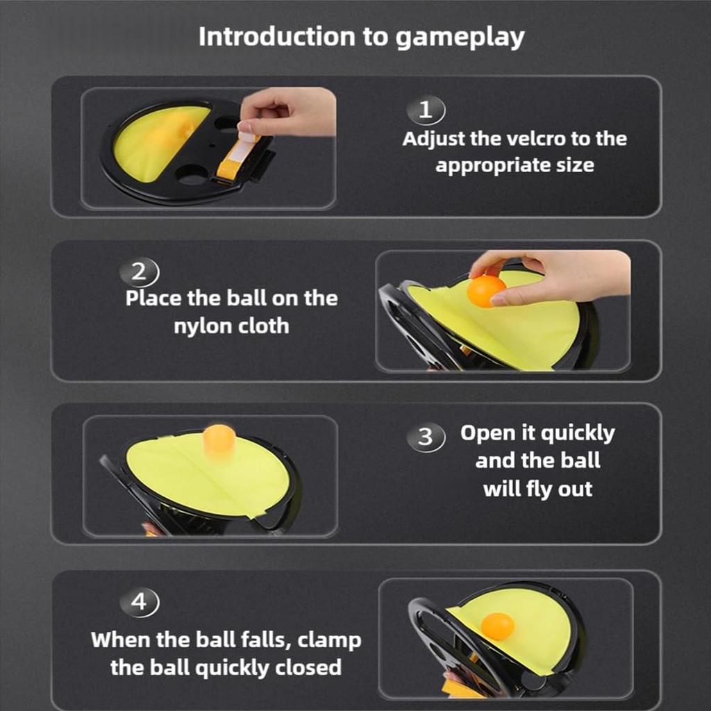 2pcsToss And Catch Ball Game Hand Grasping The Ball Racket For Adult Kid Outdoor Sport Beach Yard Family Activity Pool Funny Toy