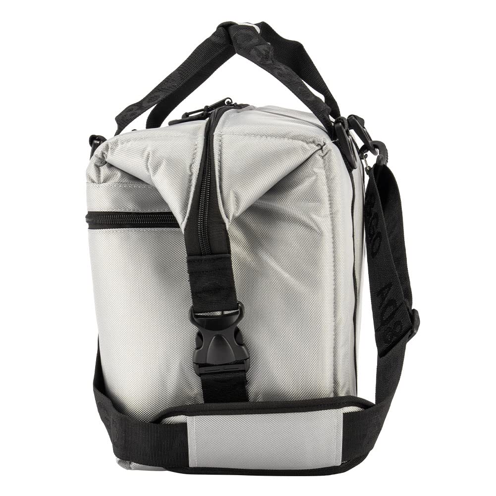 AO Coolers AO Coolers Cooler Bag 24 Pack Ballistic Soft Cooler AOBA24SL Silver Ballistic 24 Pack Silver Soft Cooler Bag Outdoor [Used]