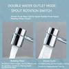 Stainless Steel 1080° Swivel Kitchen Faucet Extender Universal Splashproof Dual Mode Bathroom Sink Accessories with Adapter