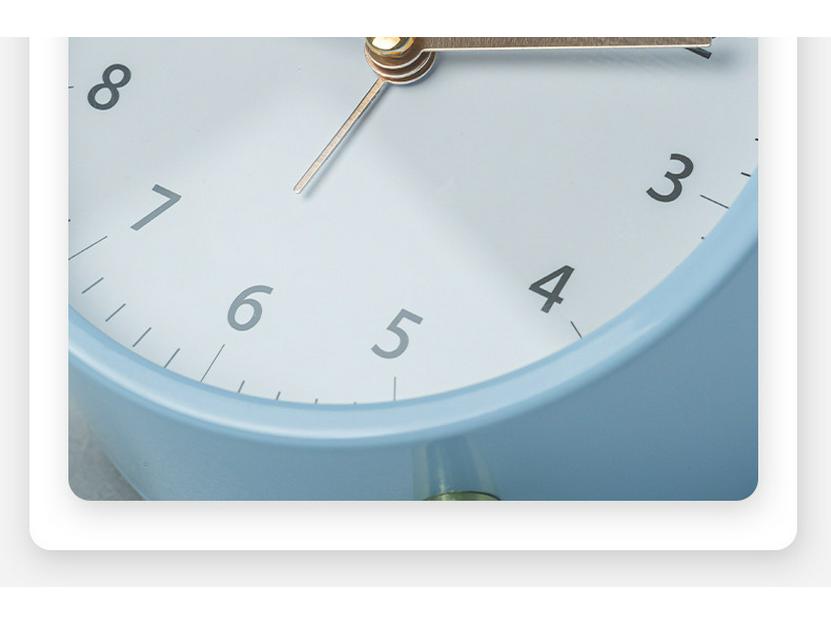 Nordic 4.5-Inch Silent Alarm Clock: Fashionable, Luminous, Light Luxury Desk Clock