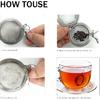 Tea Ball Strainers, 2 Pack Stainless Steel Tea Infuser with Delicate Pink Butterfly & Blossom Charm - Elegant Tea Steeper Gifts for Tea Lovers