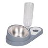 Double Dog Cat Bowls with Automatic Waterer Bottle Neck   Tilted Pets Water and Food Bowl Set