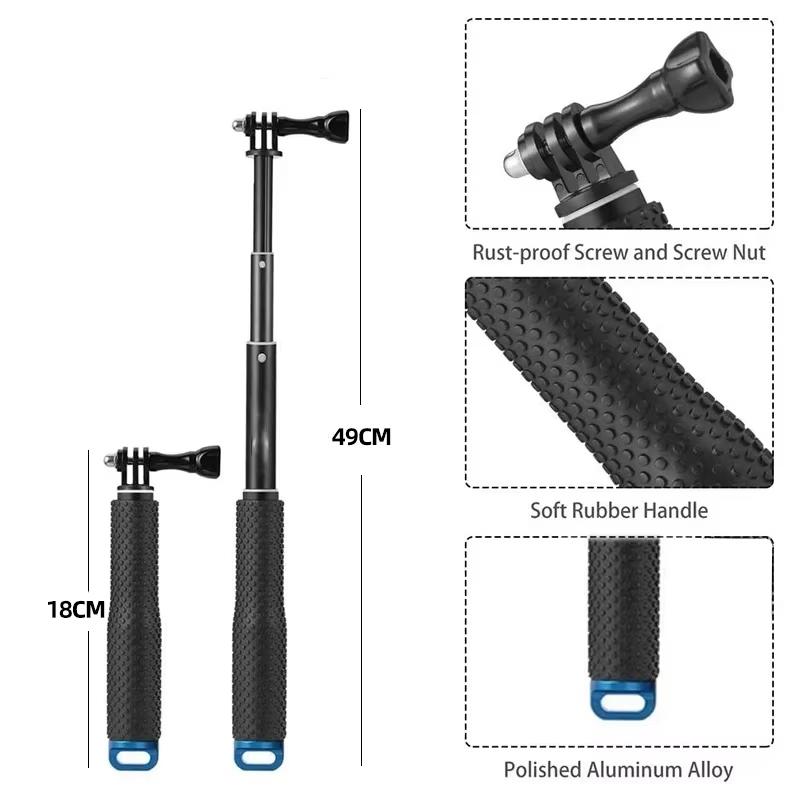 Selfie Stick Desktop Tripod Screw Adapter Base for GoPro Hero 13 12 11 10 9 Insta360 SJCAM AKASO Osmo Action Camera Accessories