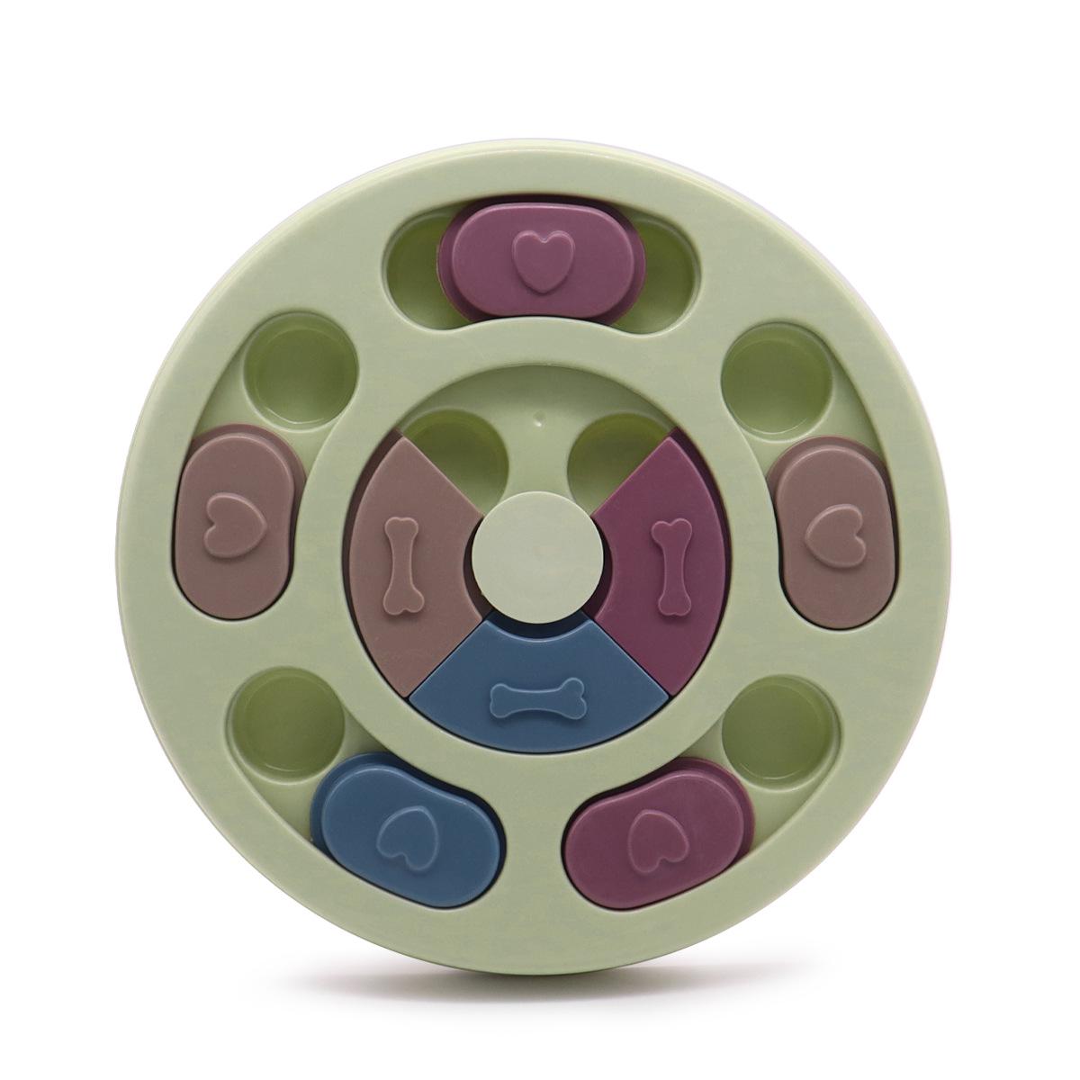 

Трансграничная игрушка-пазл для питомцев: Вращающийся диспенсер лакомств для собак и миска-медленное кормление для саморазвлечения и избавления от скуки.