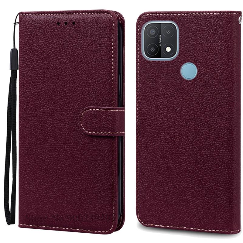 For OPPO A15 Case OPPO A15S Cover Silicone Wallet Flip Cover For OPPO A15 CPH2185 A15S CPH2179 Phone Case Leather Coque Fundas