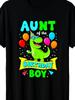 Aunt of the Birthday Boy TRex Dinosaur Party T-Shirt Fun Family Matching Gift for Birthdays Hallowee