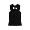 Metal Buckle Twisted Halter Slimming Women's Tank Top