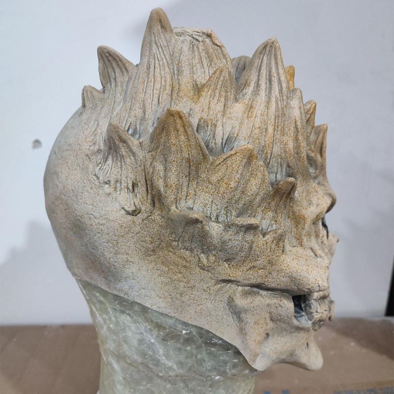 Realistic Latex Skull Mask For Halloween Parties Skeleton Face Covering Horror Cosplay Costume Accessory