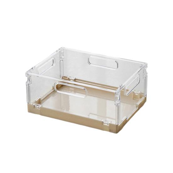 Storage Basket with Cover Easy Assembly Foldable Design Stackable Toy Storage Box