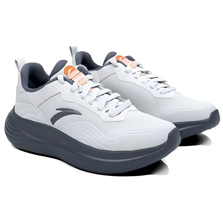 New Anta Anti Slip Wear Resistant Low Top Training Shoes Men's Gray 112517795R-2