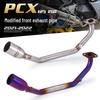 PCX125/150 Stainless Steel Blue Front Motorcycle Exhaust