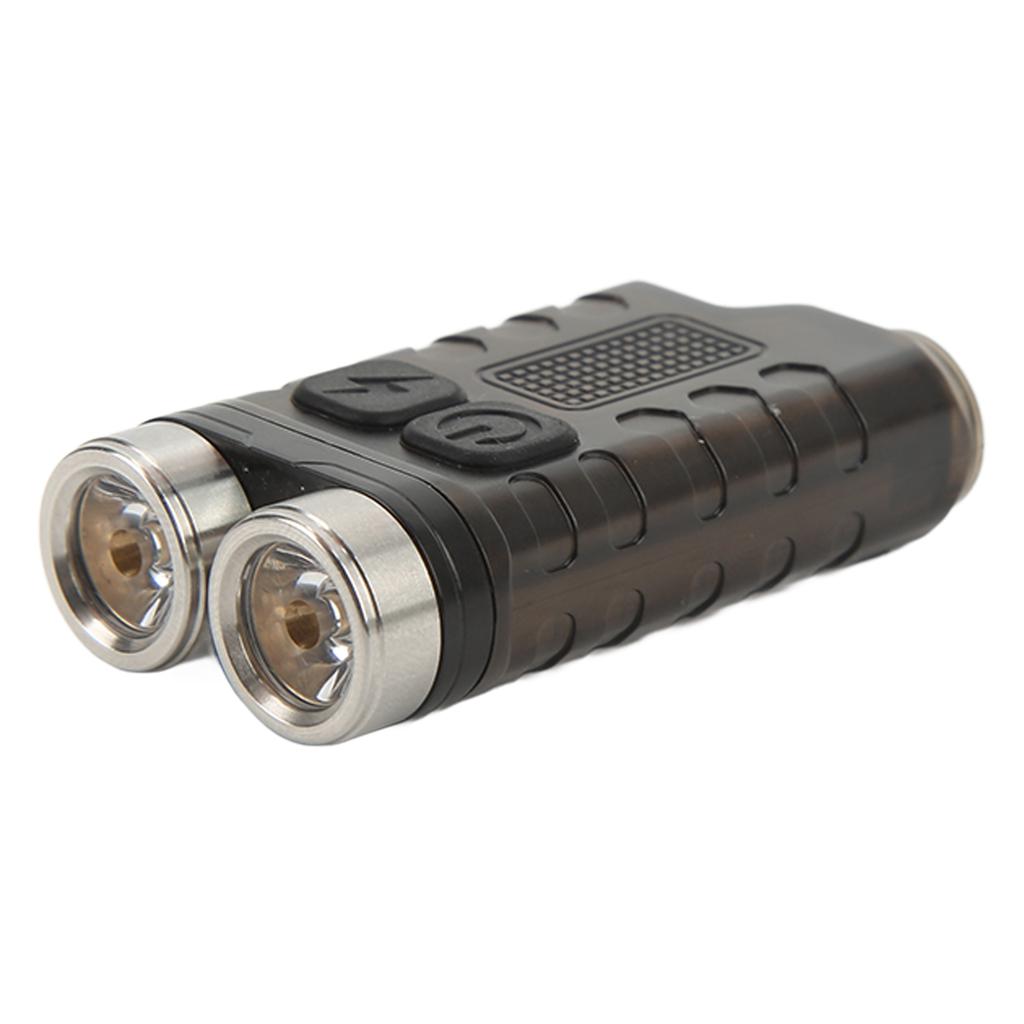 Mini Keychain Flashlight Portable 900LM USB Charging Small Flashlight for Outdoor Camping Black