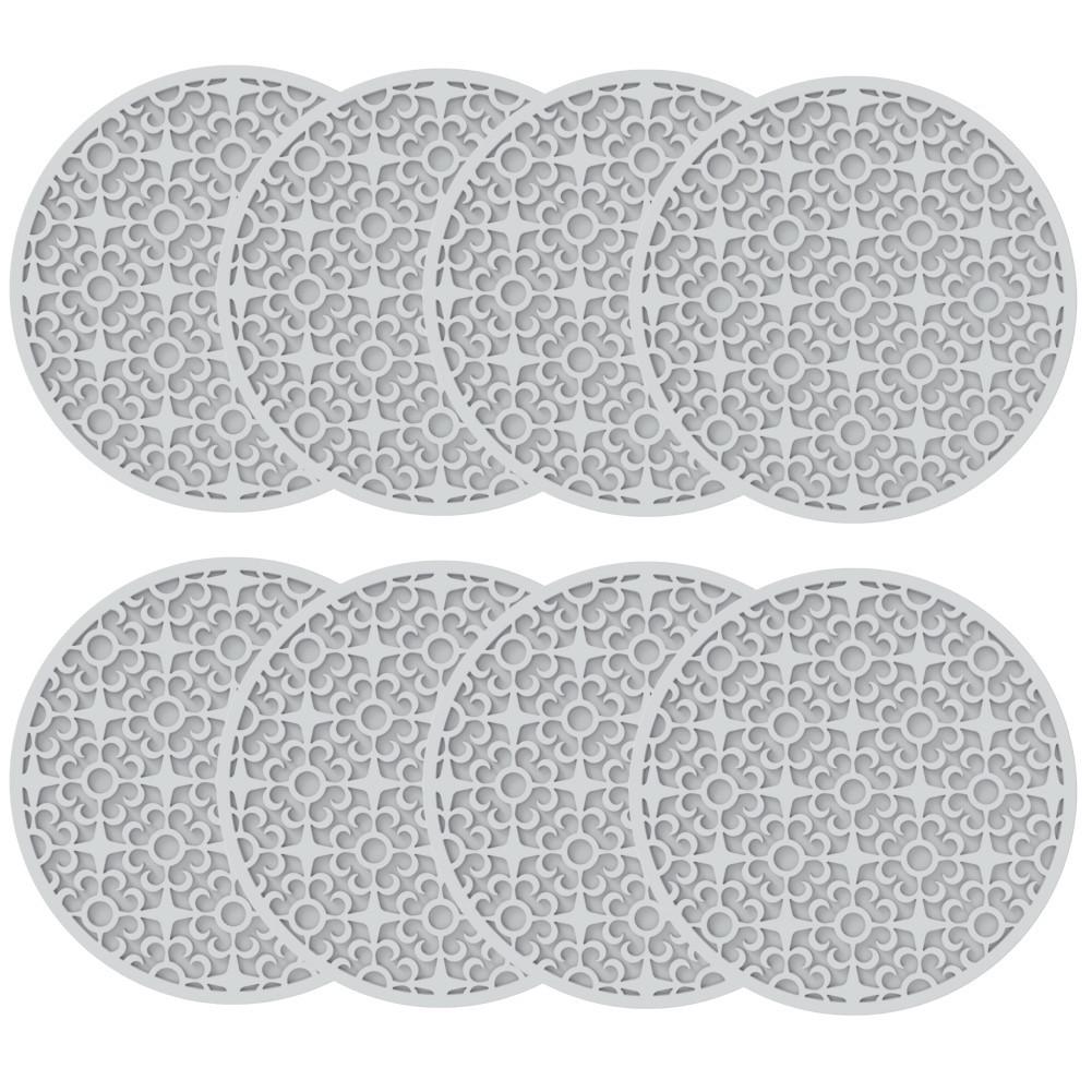 

Подставки под стаканы 10 см 10x10x0,4 см 8 шт. в упаковке Gray