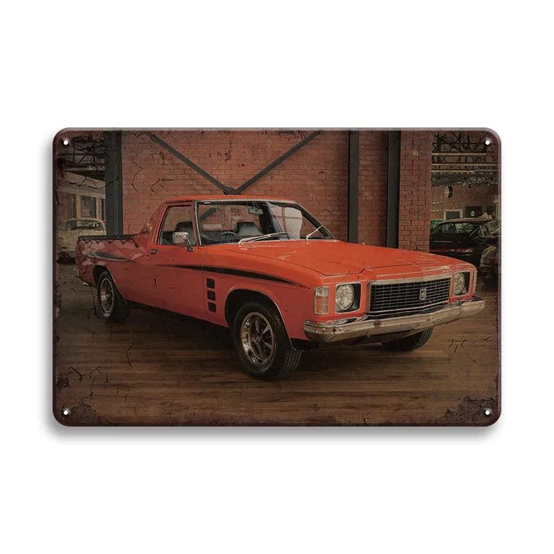 Vintage Car Tin Sign Classic Vehical Tinplate Poster Metal Wall Plate Signs Decor Bar Garage Decorative Plaques Art Pin Up Bo