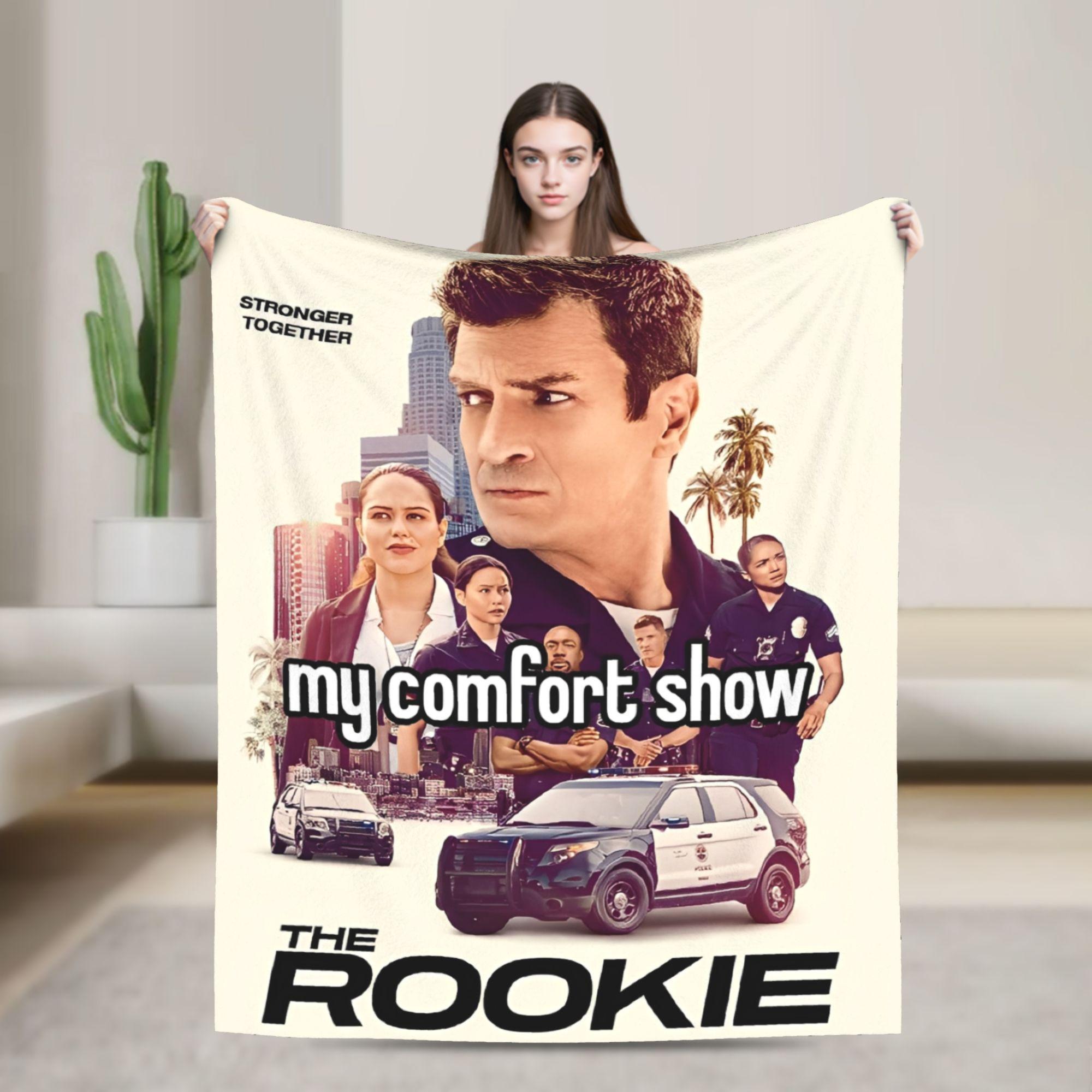 

Super Soft Blankets Decorative The Rookie TV Show Bedding Throws Flannel Bedspread For Outdoor Funny Sofa Bed Cover 75x90cm