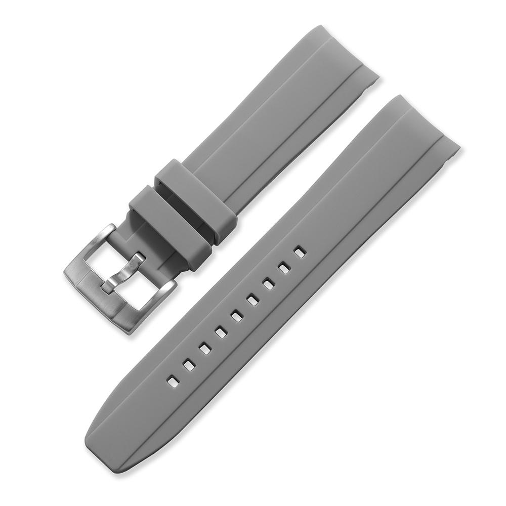 Silicone Soft Strap for Rolex for Omega Moonswatch Curved End Rubber Bracelet 20mm 22mm Men Women Sport Replacement Watch Band