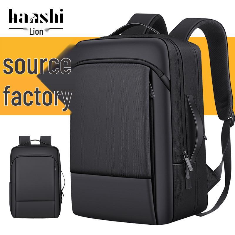 High-End Fashion Waterproof Nylon Backpack: Trendy Large Capacity Unisex Schoolbag & Business Laptop Bag