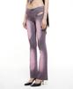 BADEE Cut-Out Flared Pants Pink/Gray