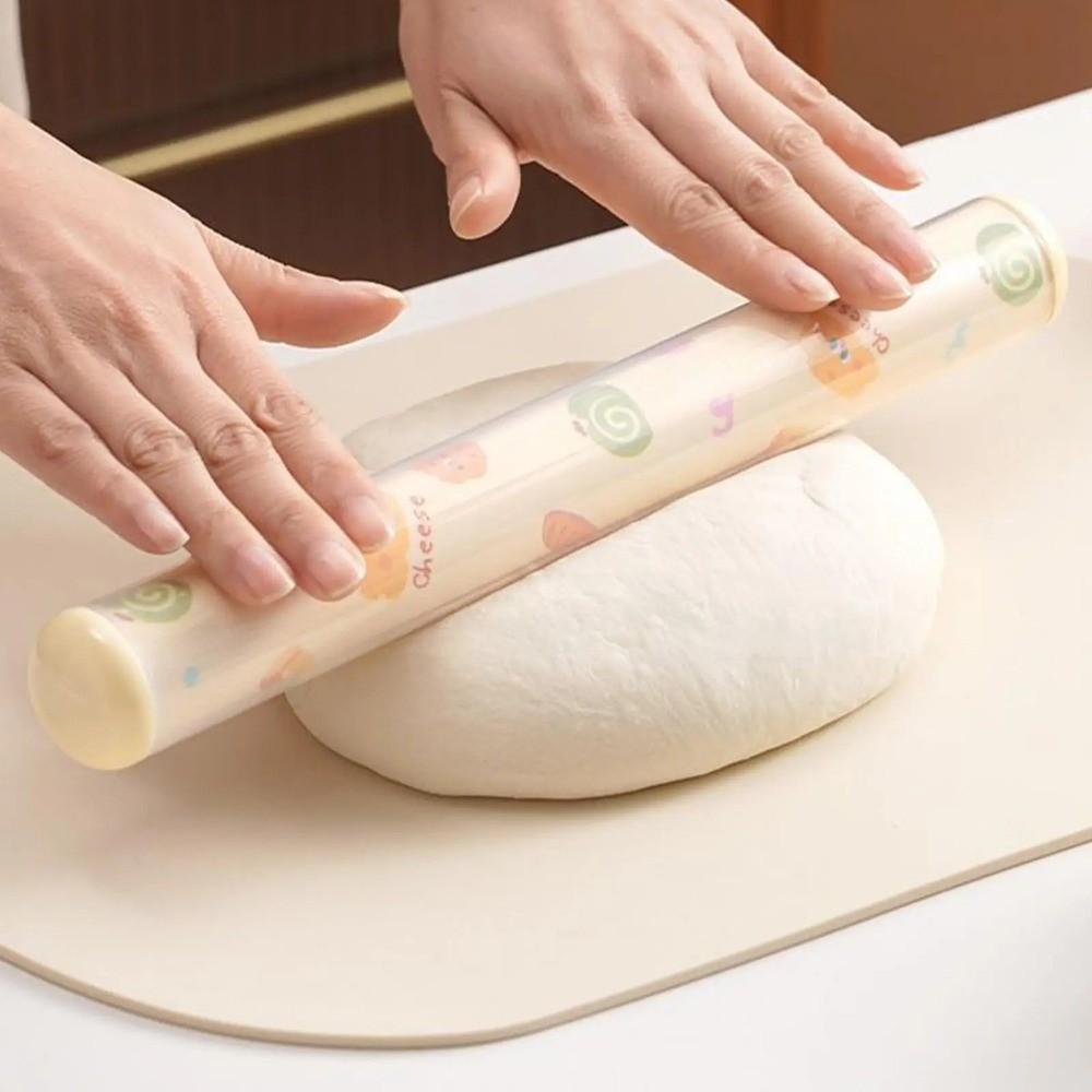 2 in 1 Pastry Roller Cartoon Dough Bake Roller Multifunctional Rolling Pin  Kitchen Use
