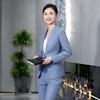 Elegant Women's Long-Sleeve Professional Suit Set
