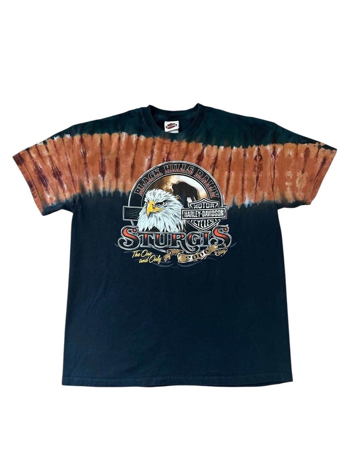 Vintage Sturgis Rally T Shirt Men’s XL Harley Davidson Tie Dye 2006 S
